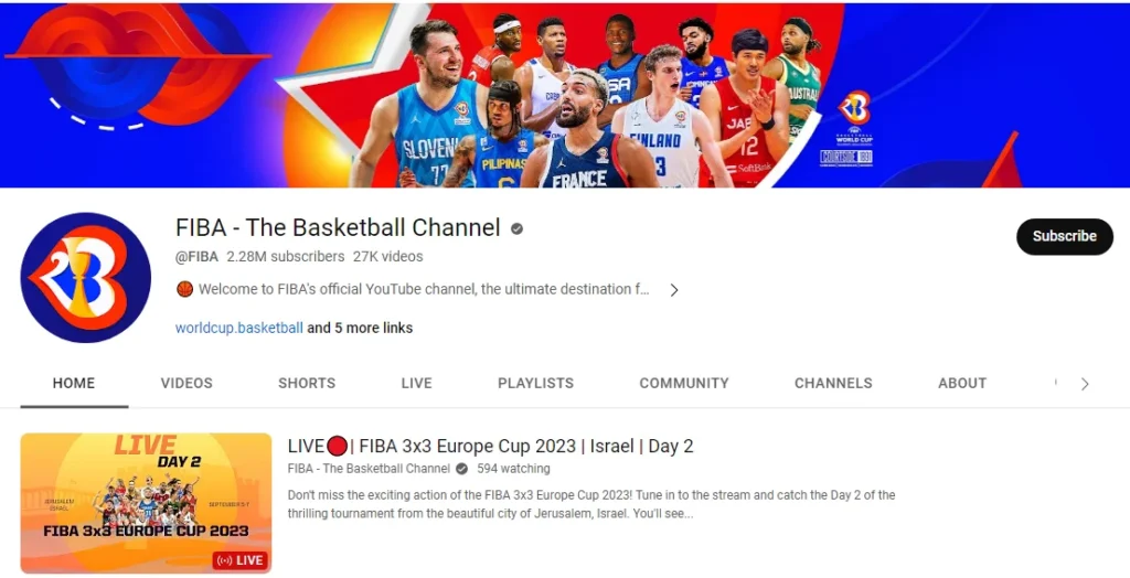 FIBAhub Youtube