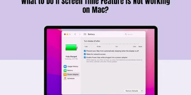 What to Do If Screen Time Feature is Not Working on Mac?