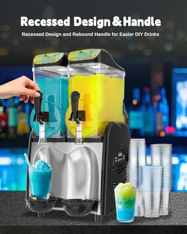 2 Tanks Commercial Slushy Machine 1