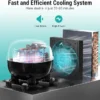 2 Tanks Commercial Slushy Machine with LED Light 1