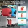 2 Tanks Commercial Slushy Machine with LED Light 2