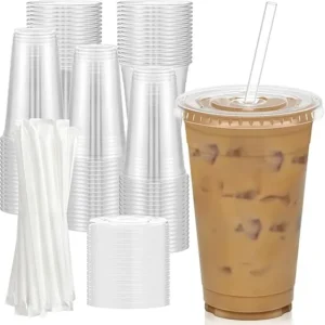 Clear Plastic Cups with Lids