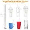 Disposable Plastic Jumbo Clear Straws 2