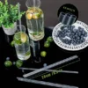 Long Disposable Plastic Drinking Straws 1