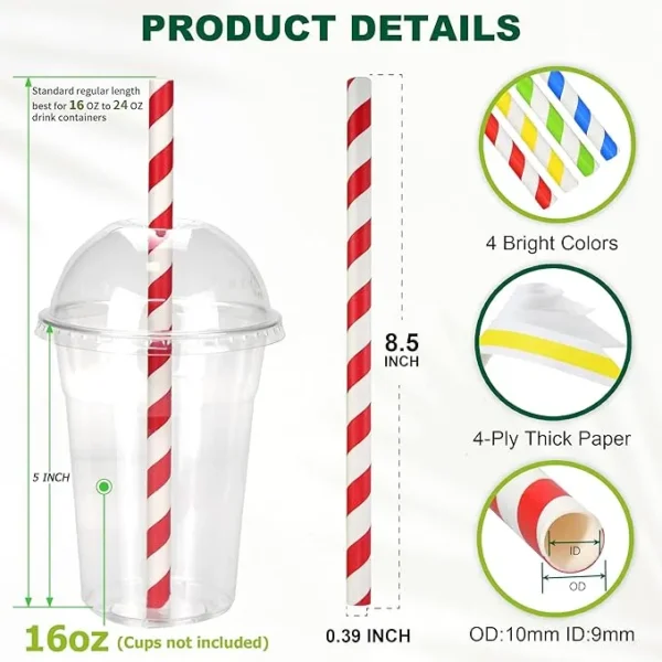 Paper Straws for Slush & Smoothie 1