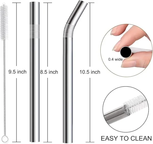Reusable Stainless Steel Straws 2