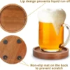 Wooden Coasters with Holder 2