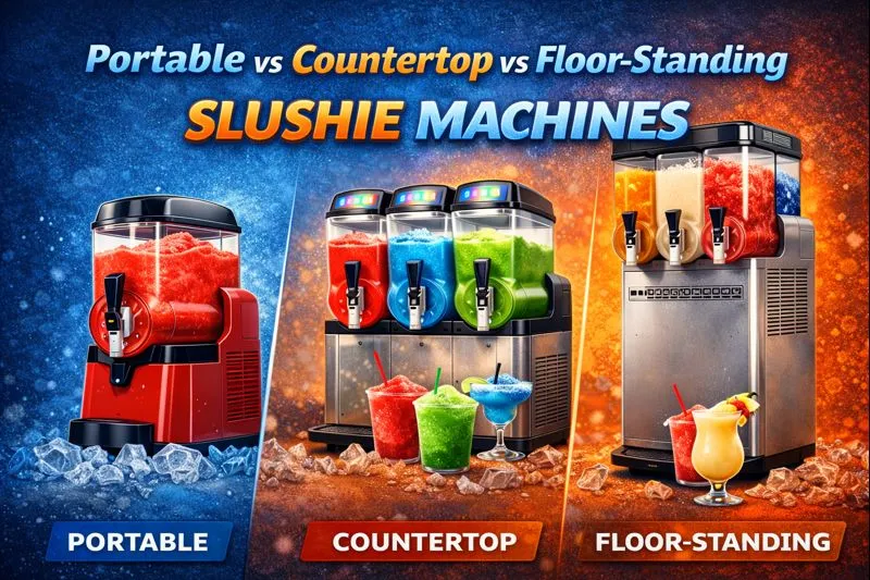 Portable vs Countertop vs Floor-Standing Slushie Machines