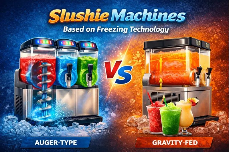 Types of Slushie Machines Based on Freezing Technology