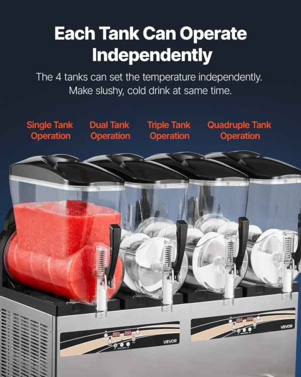 4 Tank VEVOR Slushie Machine