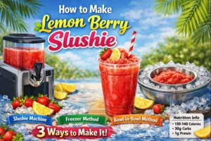 How to Make Lemon Berry Slushie
