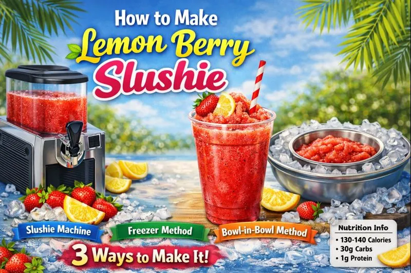 How to Make Lemon Berry Slushie