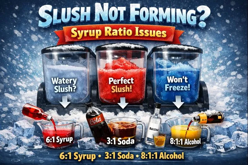 Slush Not Forming – Syrup Ratio Issues
