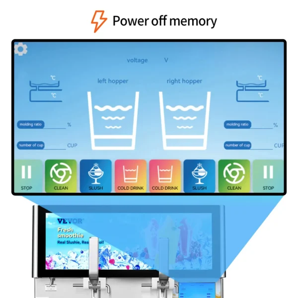 VEVOR Double Bowl Commercial Slushie Machine